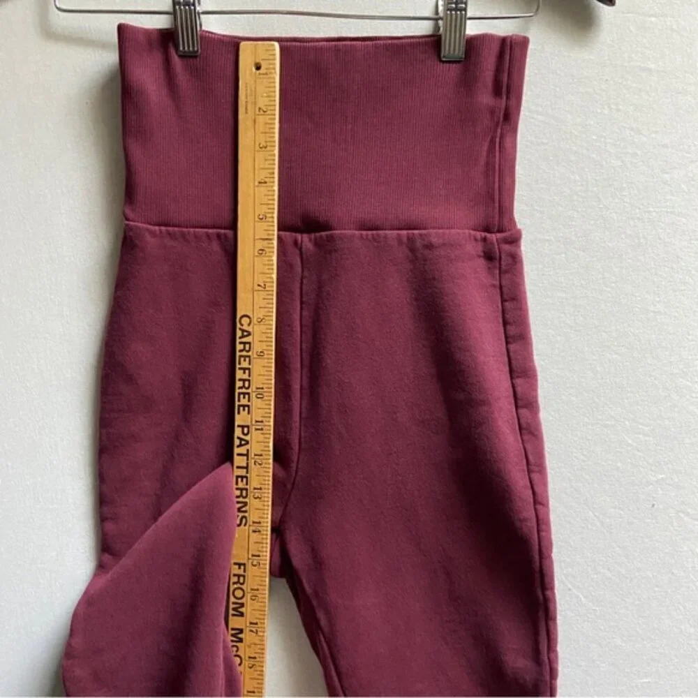 Brognano high waisted 100% cotton jogger lace leggings Sz XS - Picture 7 of 8